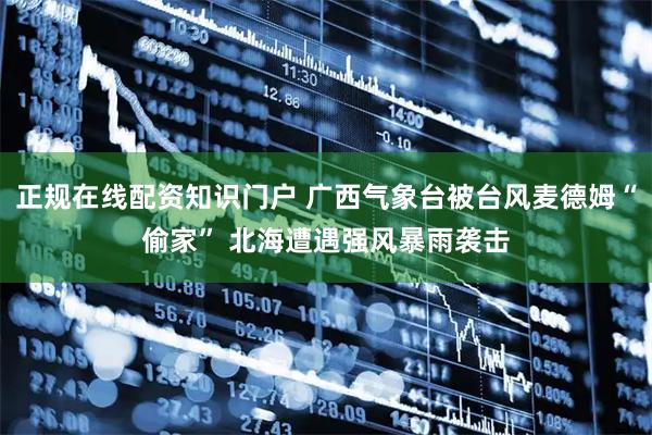 正规在线配资知识门户 广西气象台被台风麦德姆“偷家” 北海遭遇强风暴雨袭击